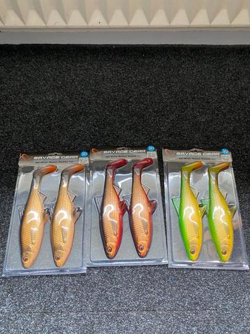 NIEUW Savage Gear Paddle tail shad 22cm 125gr (3 kleuren) beschikbaar voor biedingen