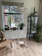 Vintage staande Kapstokken (2x) creme, 24 haken, Ophalen, Zo goed als nieuw, Metaal, Staande kapstok