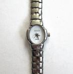 Dames stalen quartz polshorloge., Ophalen of Verzenden, Zo goed als nieuw