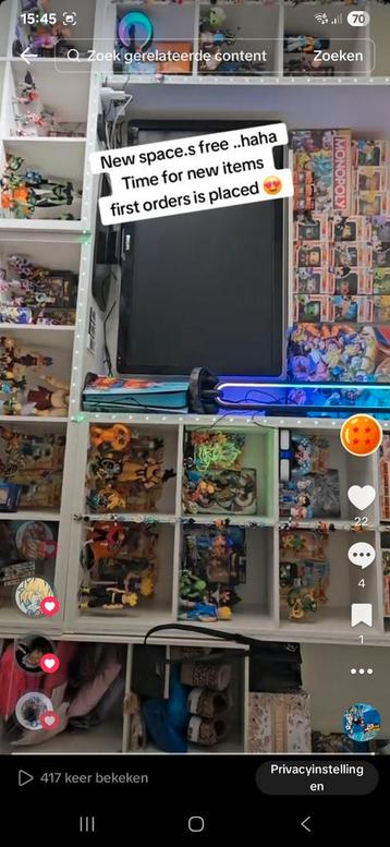 Dragonball Z Collectie: Poppen, Funko's, Meer! in 1 verkoop beschikbaar voor biedingen