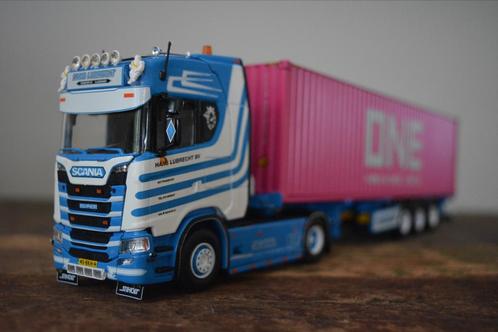 Tekno - Scania S520 Hans Lubrecht, Hobby en Vrije tijd, Modelauto's | 1:50, Zo goed als nieuw, Bus of Vrachtwagen, Tekno, Ophalen of Verzenden