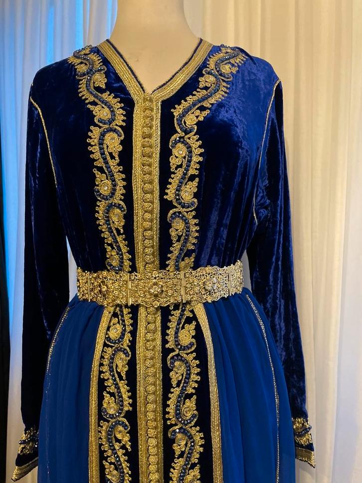 Schitterende Marokkaanse jurk/takchita/takshita, Kleding | Dames, Jurken, Zo goed als nieuw, Maat 42/44 (L), Onder de knie, Ophalen of Verzenden