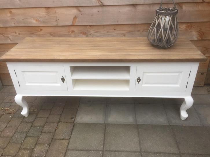 Nieuwe Queen Ann Tv-meubel 160cm Massief Teak laagste prijs, Huis en Inrichting, Kasten | Ladekasten, Nieuw, Minder dan 100 cm