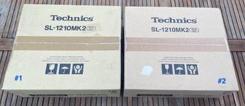 2x Technics SL-1210 MK2 -- NIEUW in gesloten doos -- UNIEK! beschikbaar voor biedingen