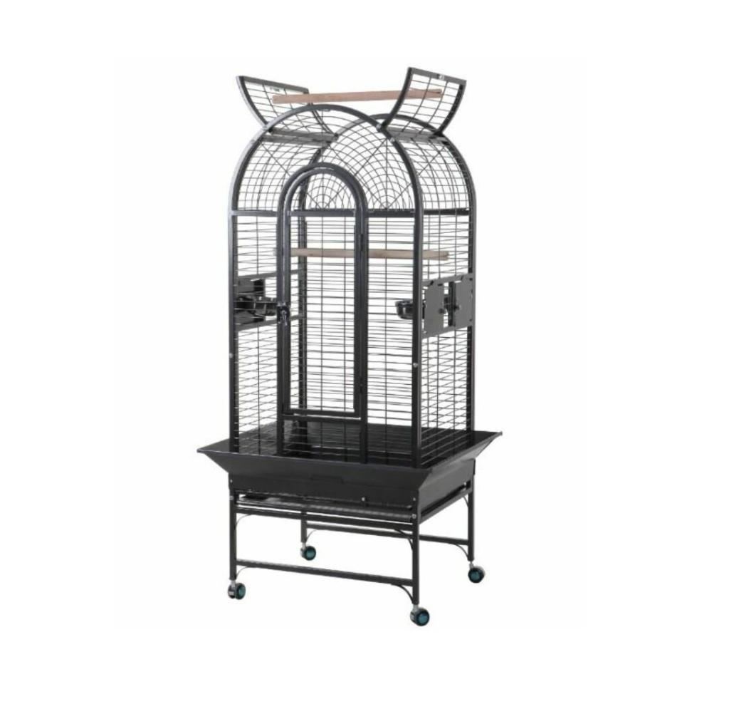 Papegaaienkooi Coco Grijs Papegaaien Kooi Vogelkooi Strong!, Dieren en Toebehoren, Ophalen of Verzenden, Nieuw, Metaal, Vogelkooi
