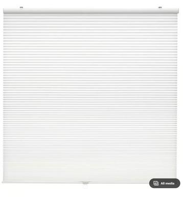 Plissegordijn dubbel, wit 100cm x 210cm beschikbaar voor biedingen