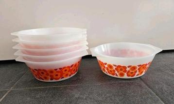 9x Vintage arcopal lotus ovenschaal 6x l7cm 3x 20 cm  beschikbaar voor biedingen