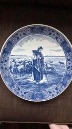 Delfts blauw schapen herderinnetje., Ophalen of Verzenden