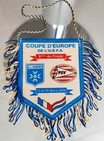 2004 PSV Eindhoven AJ Auxerre prachtig voetbal vaantje, Ophalen of Verzenden, Zo goed als nieuw, Buitenlandse clubs, Vaantje of Sjaal