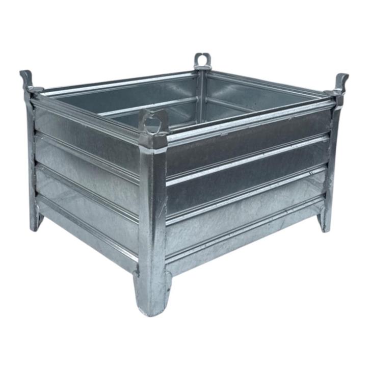 Stapelbakken staal, opslagbak, voorraadbak stapelbak, Doe-het-zelf en Verbouw, Kratten en Dozen, Nieuw, Bak of Kist, 100 cm of meer