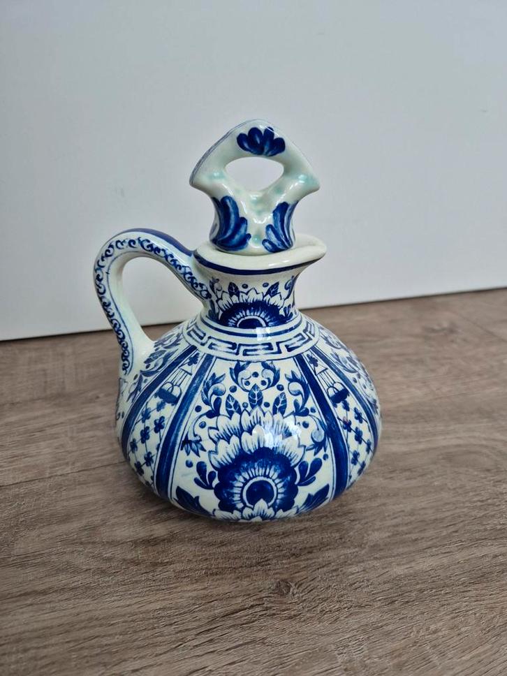 Delfts Blauw Kruikje met Stop Amsterdam  Boch, Antiek en Kunst, Antiek | Keramiek en Aardewerk, Ophalen of Verzenden