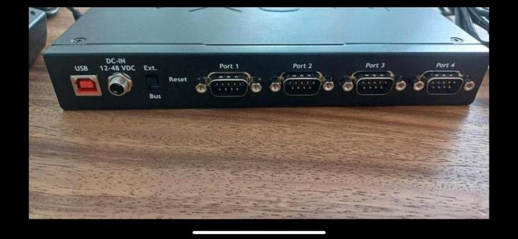 MOXA UPORT 1450 - USB to , RS232 / RS422 / RS485, 4 DB9,, Computers en Software, Barebones, Gebruikt, Ophalen of Verzenden