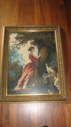 Brocante geborduurd schilderij, Ophalen