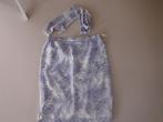 blauw/witte zomer rok met sjaaltje, mt 46 Marcona, Kleding | Dames, Rok, Zo goed als nieuw, Marcona, Verzenden