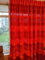 Kamerhoge Overgordijnen Rood oranje, Huis en Inrichting, Ophalen, Gebruikt, 200 cm of meer, 200 cm of meer