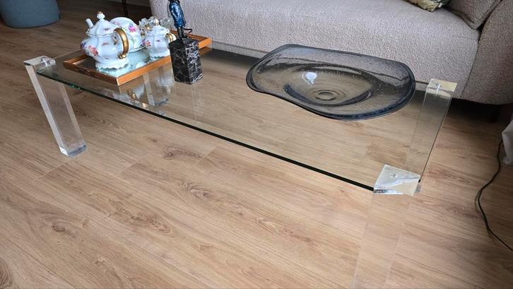 Glazen Salontafel - Stijlvol & Tijdloos, Huis en Inrichting, Tafels | Salontafels, Ophalen