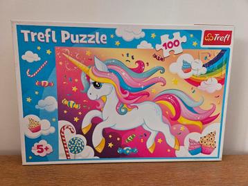Eenhoorn Puzzel - Trefl 100 stukjes beschikbaar voor biedingen