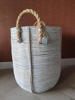 White wash plantenmand, Tuin en Terras, Bloempotten, Overige materialen, Rond, Binnen, Zo goed als nieuw