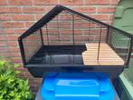 Zwarte hamsterkooi, Dieren en Toebehoren, Kooi, Gebruikt, Minder dan 75 cm, Hamster