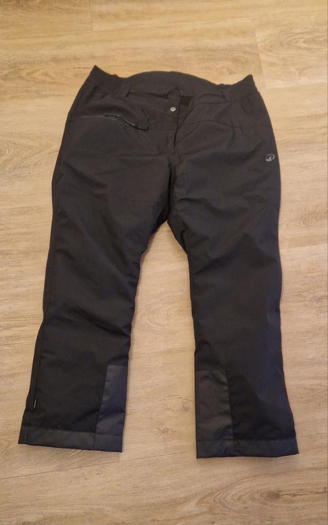 Zwarte Decathlon Skibroek Maat 50 (XXL), Kleding | Dames, Broek, Maat 46/48 (XL) of groter, Ophalen of Verzenden, Zo goed als nieuw