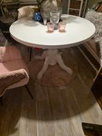 mooie ronde eettafel met tussen stuk voor ovaal model.., Huis en Inrichting, Tafels | Eettafels, Ophalen, Zo goed als nieuw