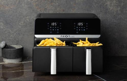 Dubbele airfryer van Nexxt met touchscreen (9L), Witgoed en Apparatuur, Airfryers, Nieuw, Airfryer XL, Ophalen of Verzenden
