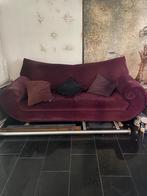 Gratis af te halen Designbank velours bordeaux Bretz, 150 tot 200 cm, Rechte bank, Gebruikt, Stof