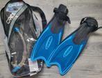 Teab nieuwe zwart/blauwe Cressi snorkelvinnen maat 38/41, Ophalen of Verzenden, Nieuw, Snorkelvinnen