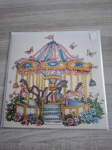 Diamond Painting Kaart - Draaimolen beschikbaar voor biedingen