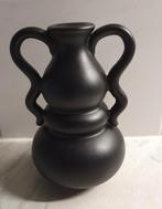 Zwarte keramiek,  handmade vaas DK, Zwart, Aardewerk of Porselein, Nieuw, Ophalen of Verzenden
