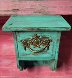 Kleine/India/Ibiza/Console/Hangkastje/Ladekastje, Antiek en Kunst, Curiosa en Brocante, Ophalen of Verzenden