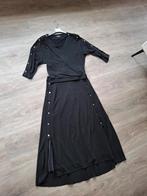 Top met rok zwart met lurex draad en knopen, Zwart, Ophalen of Verzenden, Maat 36 (S), Gedragen