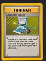 Pokémon Computer Search - Base Set Trainer Excellent (EX), Ophalen of Verzenden, Gebruikt, Losse kaart