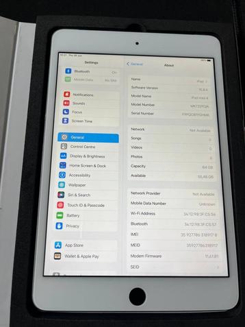 Apple Ipad mini 4 WIFI+ INTERNET  beschikbaar voor biedingen