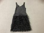 Zwarte H&M Jurk met Tule - Maat 146/158, Ophalen of Verzenden, Zo goed als nieuw, Meisje, Jurk of Rok
