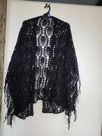 Zwart Vest/stola opengewerkt, Kleding | Dames, Grote Maten, Ophalen of Verzenden, Zo goed als nieuw, Zwart, Trui of Vest