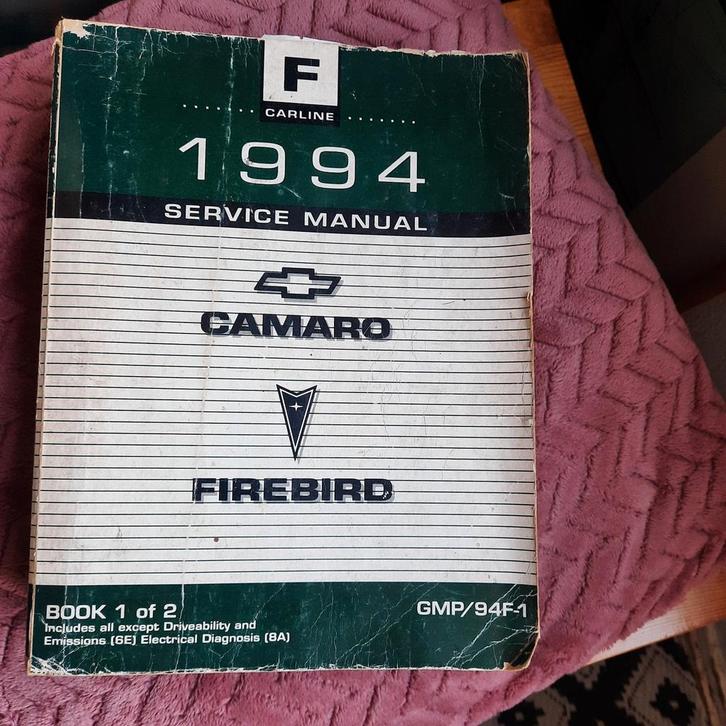 Camaro Firebird 1994 Service Manual, Auto diversen, Handleidingen en Instructieboekjes, Ophalen of Verzenden