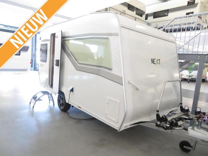 NEXT 380, Caravans en Kamperen, Caravans, tot en met 4, 750 - 1000 kg, Standaardzit, Overige merken, Frans bed, Overige typen