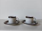 2 kop en schotels Karelia servies Arabia Finland jaren 70, Ophalen of Verzenden
