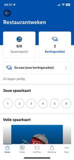 Restaurantweken lidl, Twee personen, Kortingsbon, Overige typen