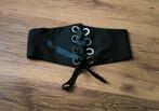 Taille Corset Riem - Maat M - Gothic - Goth - Emo - Corset, 5 cm of meer, Zwart, Tailleriem, Ophalen of Verzenden