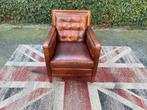 Nieuwstaat !!! Chesterfield schapen leren fauteuil !!!, Ophalen, Schapen leer, 75 tot 100 cm, Zo goed als nieuw