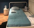 Ikea bed 140cm/200cm, Huis en Inrichting, Slaapkamer | Bedden, 140 cm, Metaal, Wit, Ophalen