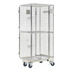 4 stuks Rolcontainers, 100 liter of meer, Ophalen, Zo goed als nieuw, Transportkar