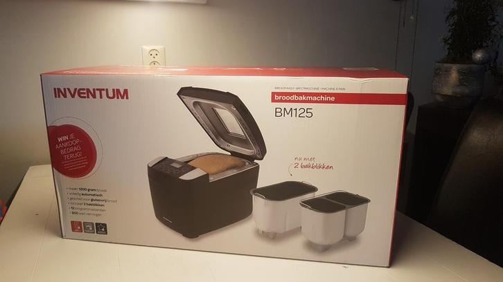 IVENTUM BM125 NIEUW IN DOOS NOOIT GEBRUIKT VASTE PRIJS 75, Witgoed en Apparatuur, Broodbakmachines, Nieuw, Ophalen