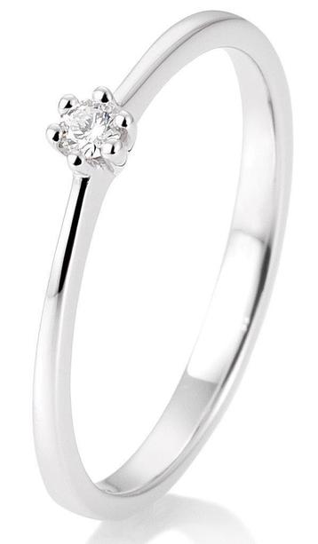 Ring witgoud met diamant beschikbaar voor biedingen
