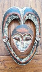 Antiek hardhouten Kwele masker uit Gabon, Ophalen of Verzenden