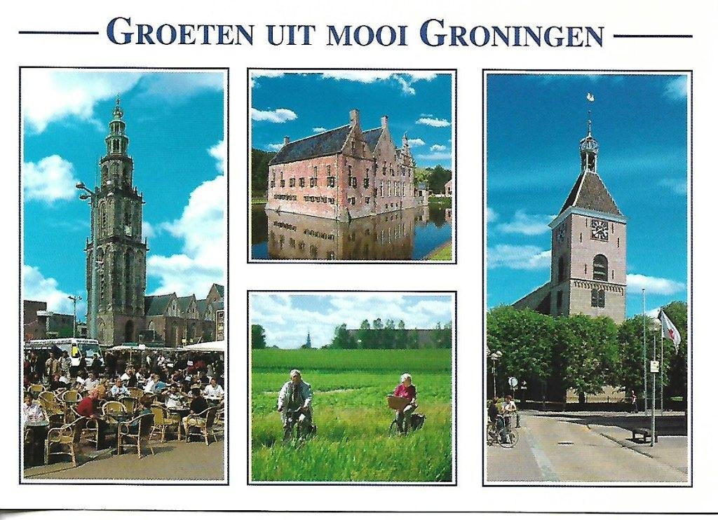 Prov. Groningen- -4-luik., Verzenden, 1980 tot heden, Ongelopen, Groningen