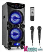 Karaoke Speaker, Party Station on Wheels 2X 10”, LIVE2104, Audio, Tv en Foto, Karaoke-apparatuur, Nieuw, Complete set, Ophalen of Verzenden