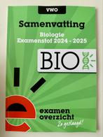 Samenvatting examenstof Biologie 2024-2025, Ophalen of Verzenden, Zo goed als nieuw, VWO, Biologie